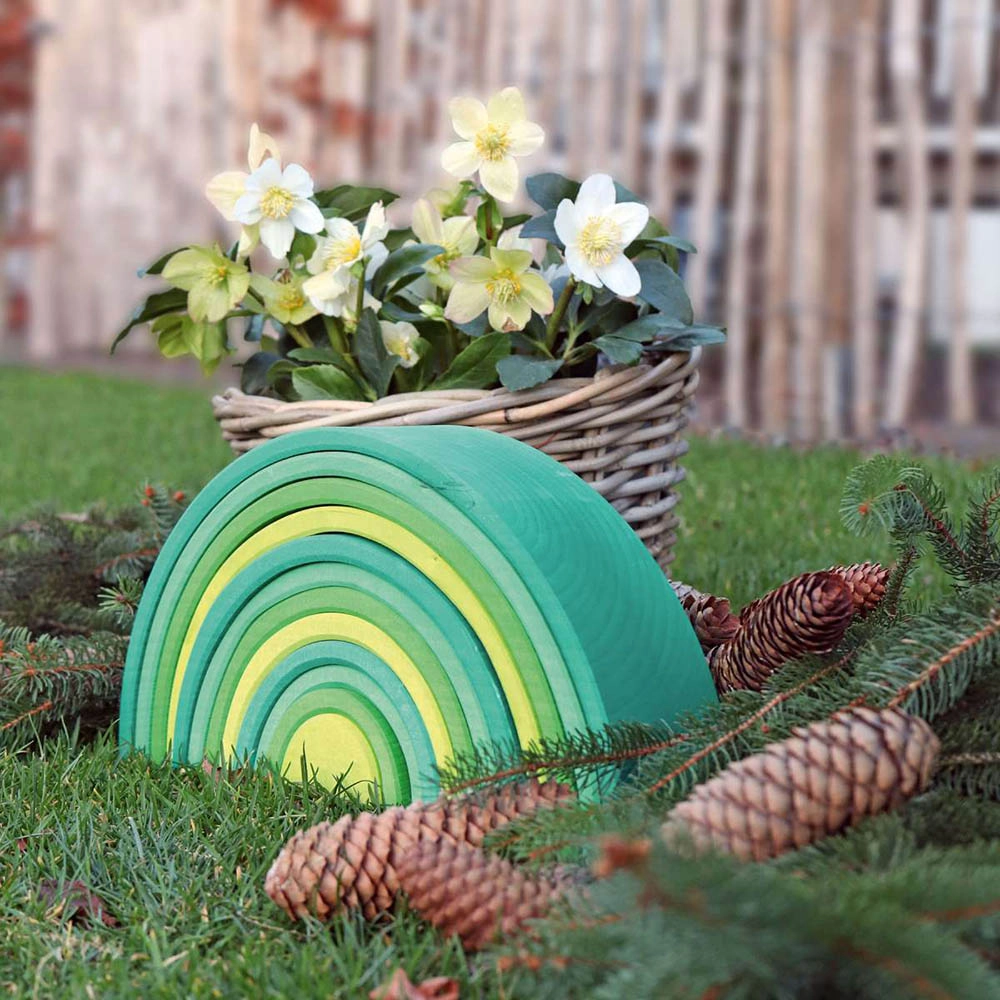 Stacking Rainbow Toy - Suitable for 3 years and above 12 pieces