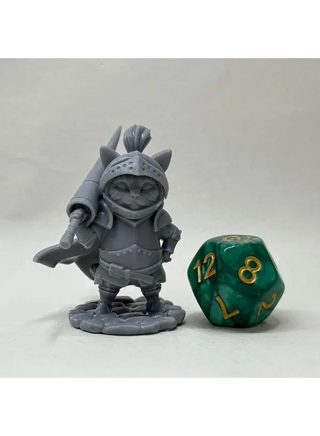 Generic Cat Rider - Unpainted 3D Printed Resin (W17)
