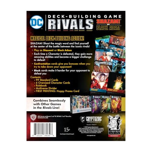 DC Deck-Building Game: Rivals – Shazam! vs. Black Adam - Card Game