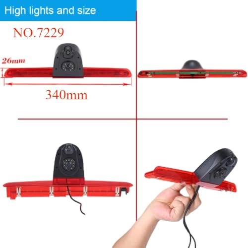 HD IP68 Rear View Camera - Night vision 1280x 720 pixels + 7'' Monitor