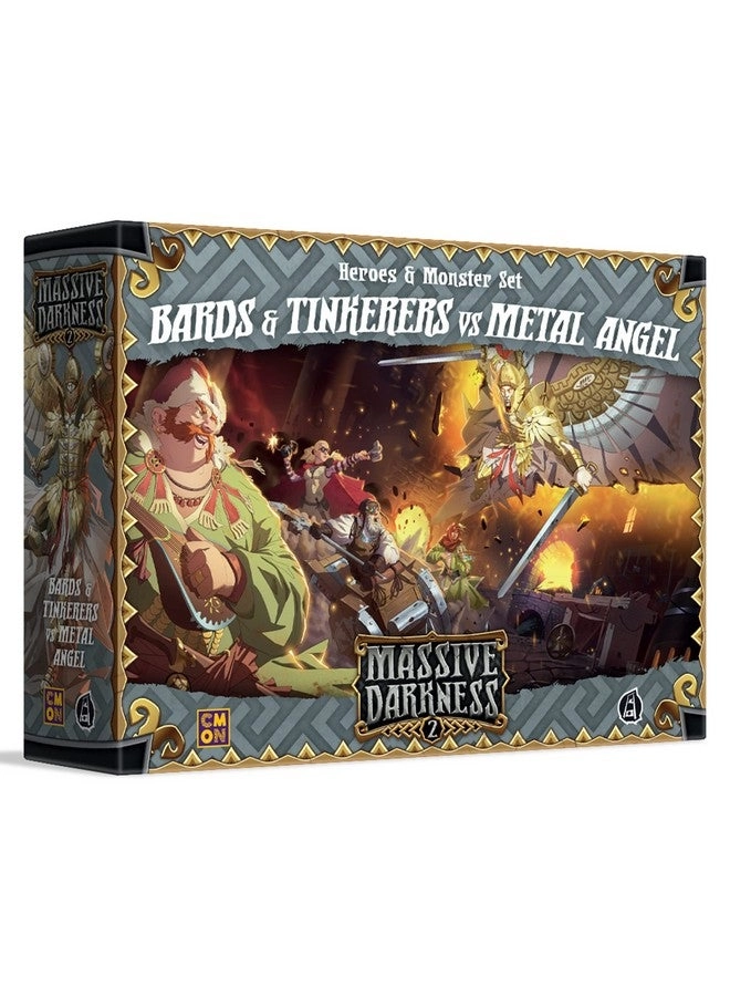 CMON Massive Darkness 2: Bards and Tinkerers Vs. Metal Angel Heroes and Monsters Expansion