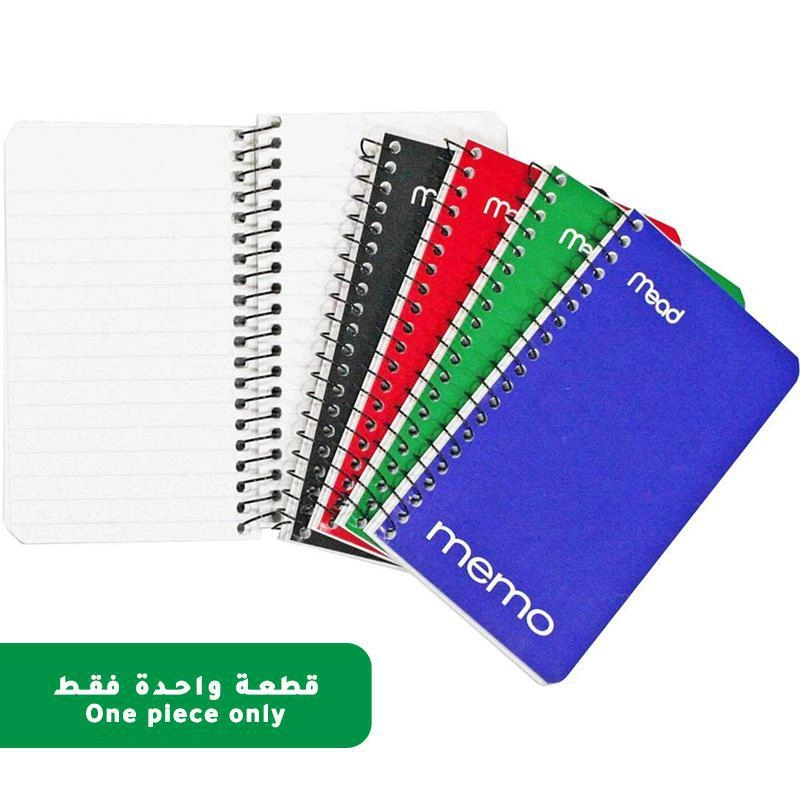 Mead Memo Notebook 3 X 5 Spiral - Lined 60 Sheets