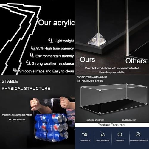 Acrylic Display Case for LEGO 10274 Model Car