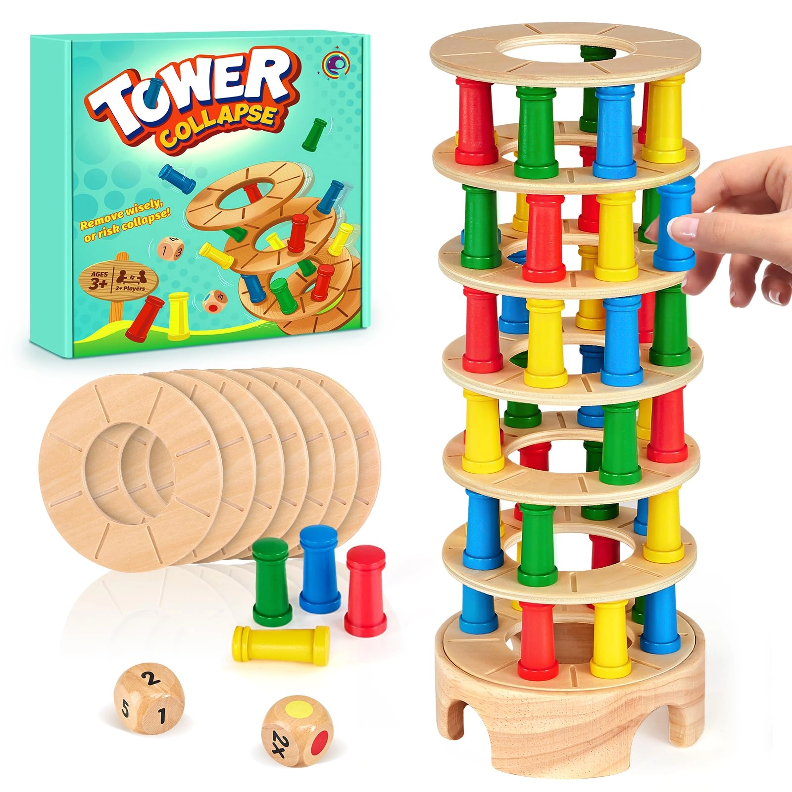 Mystooy Wooden Board Game - 4 - 18 years 48 pieces