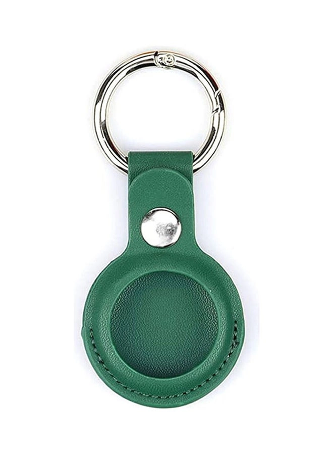 Keychain Holder For AirTag Leather Case Key Ring - Yellow Pack