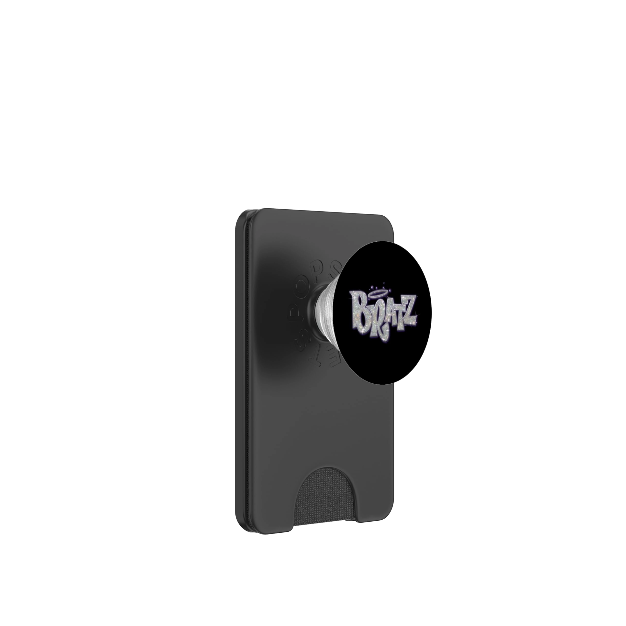 PopGrip - Glittery Purple and Silver Logo Adhesive
