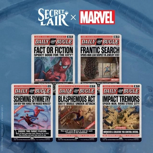 Wizards of the Coast Secret Lair x Marvel's Spider-Man: Daily Bugle Breaking News - 1x