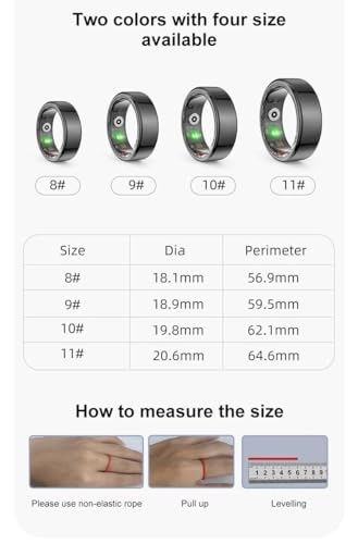 Smart Ring - US-11 Rose Glod Heart Rate Monitor