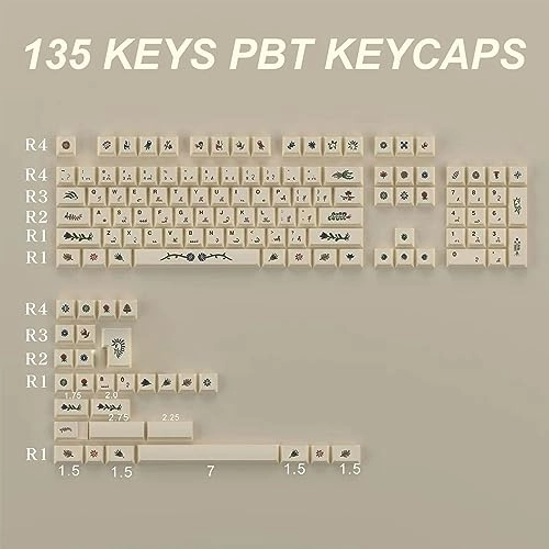 Retro Beige Keycaps