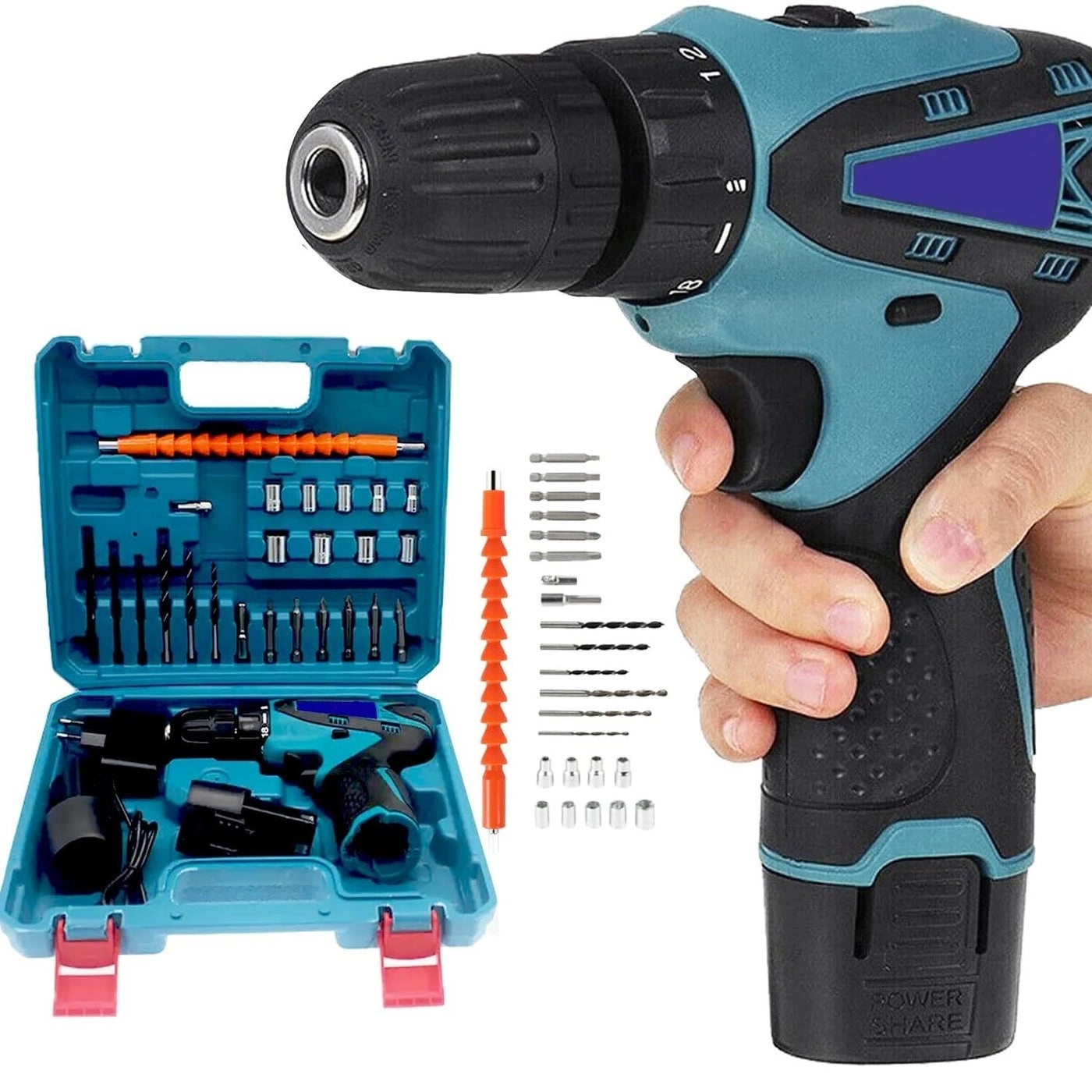 SAENTE Cordless Drill - 1.5 Ampere-hour