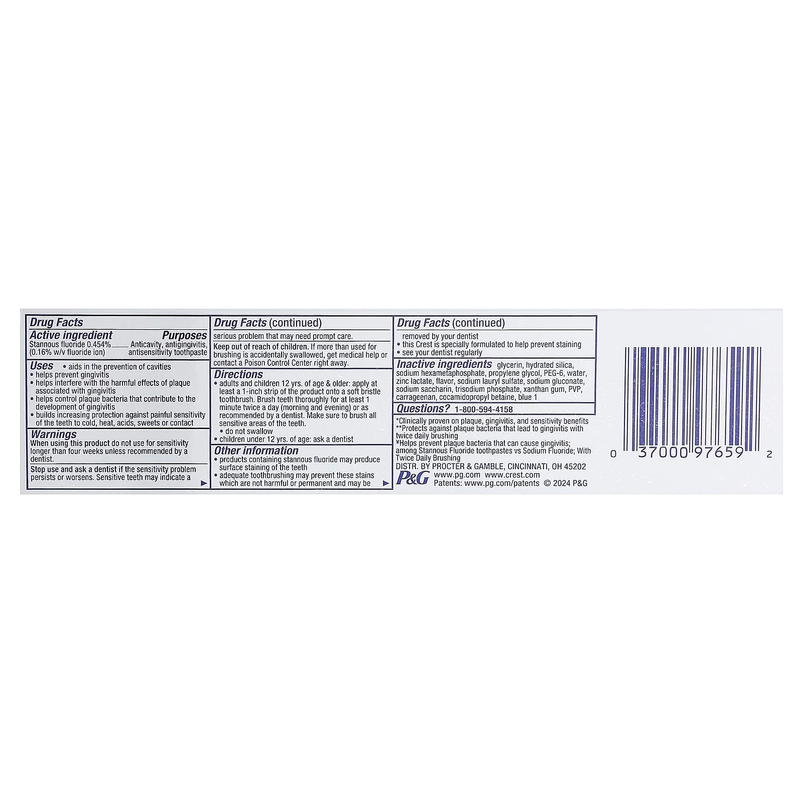 Pro Health Advanced Fluoride Toothpaste 144 g