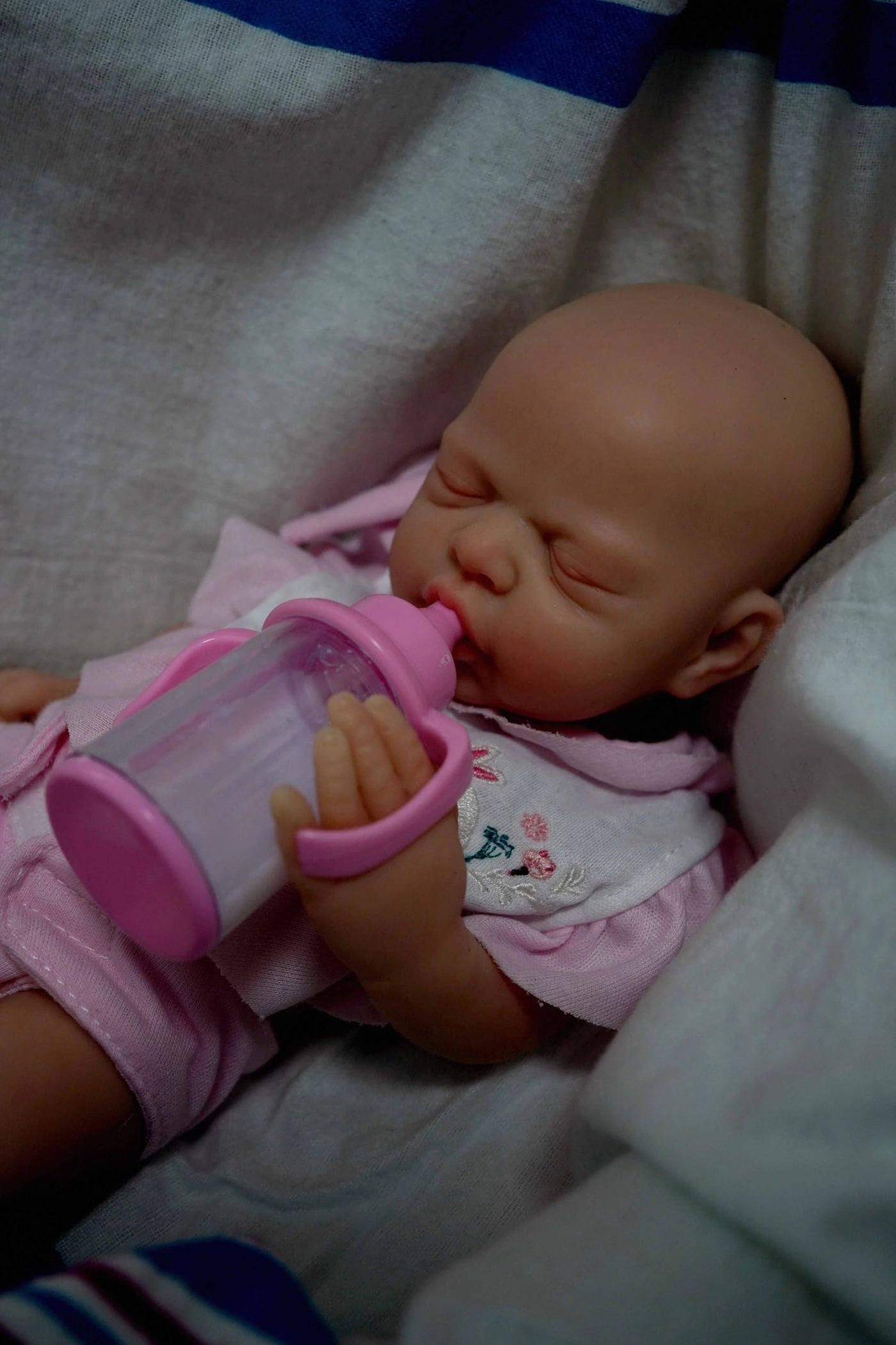 Reborn Baby Doll - 12" Full Silicone Sleeping Girl Set