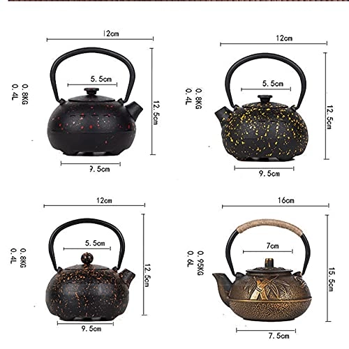 Iron Kettle - cast iron 600ml/20oz, 800ml/27oz, 1200ml/41oz