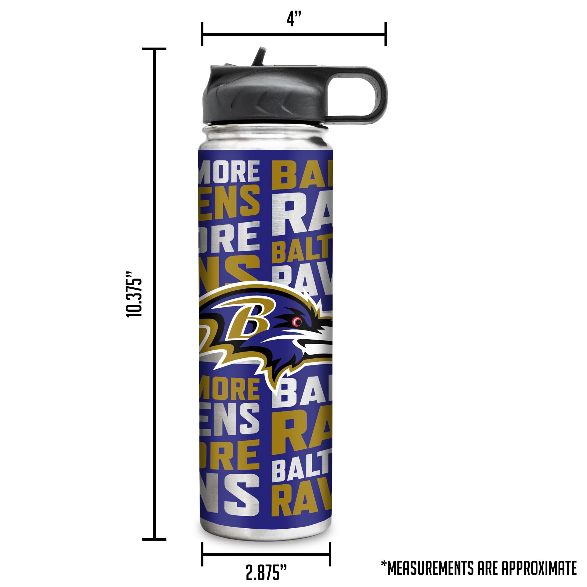 Stainless Steel NFL Football Tumbler - 650ml