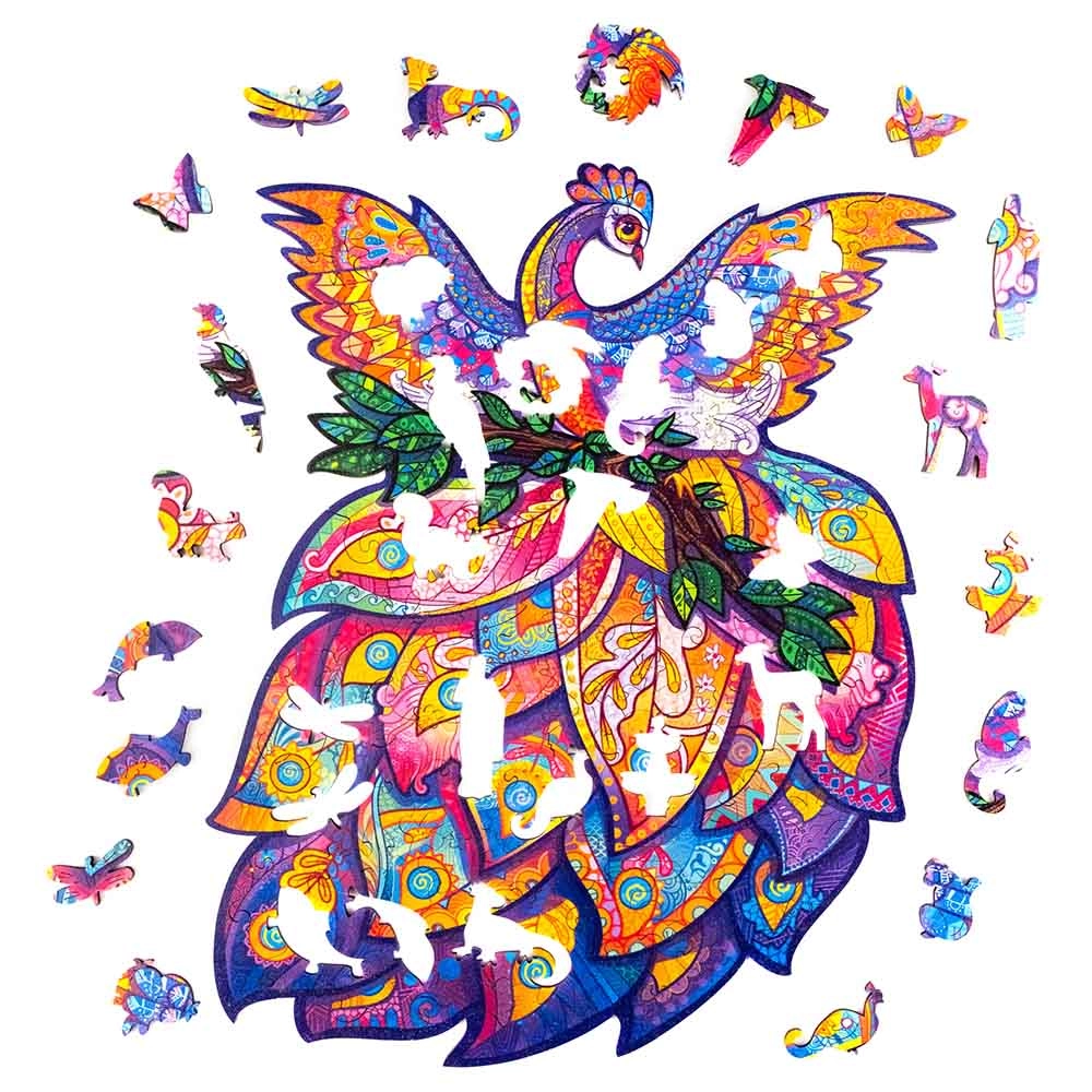 Fairy Bird Wooden Puzzle (4107390-BIRD_S) - 107 pcs