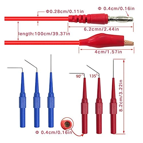 Alligator Clips Electrical Test Leads - 1A 30V 4mm