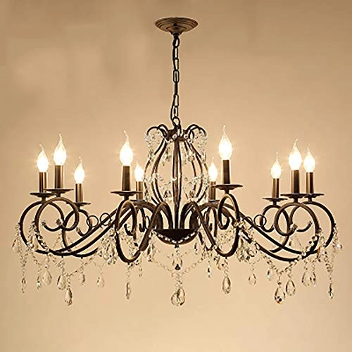 Vintage Candle Lights - 6 head Black