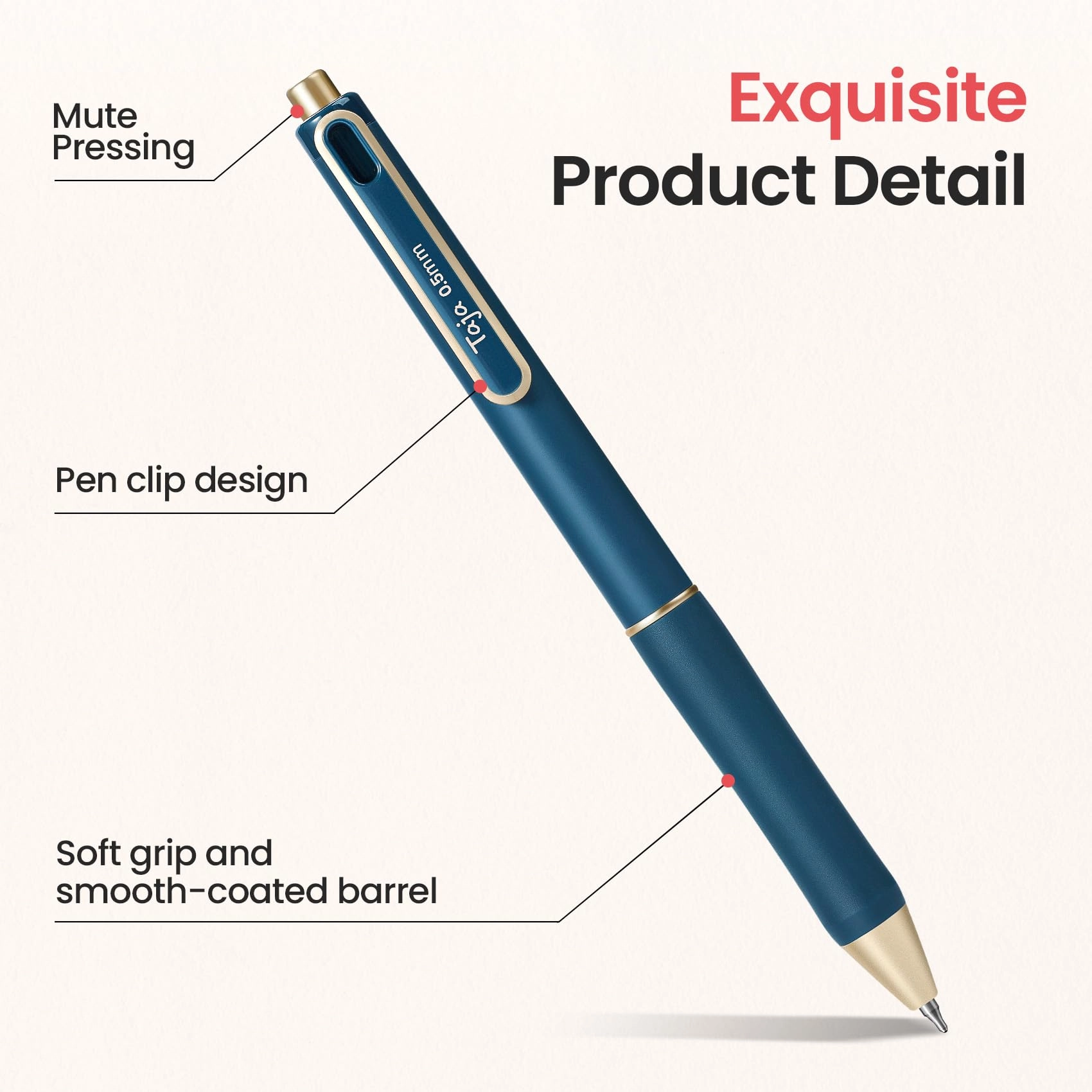 Gel Pens - 6 Pcs 0.5mm
