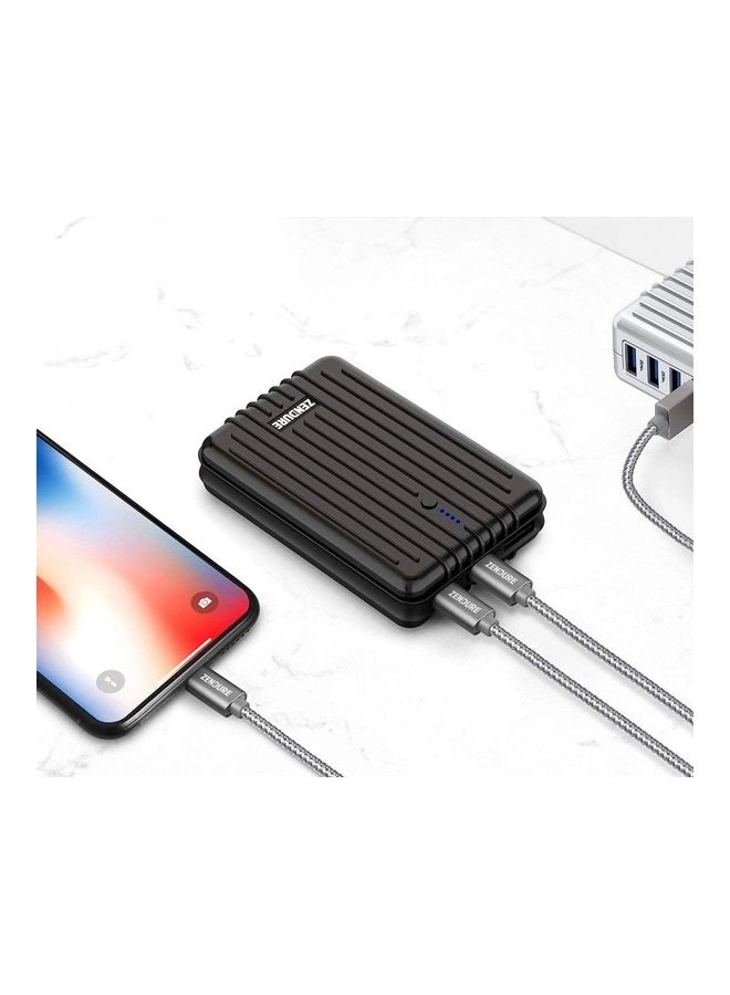 ZDP04-bk - 10000 mAh + 4-port 30w USB-C Wall Charger