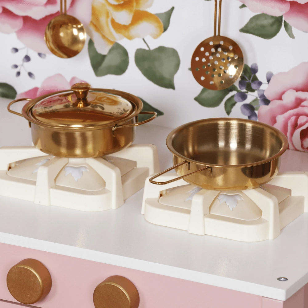 Kids Wooden Kitchen Pretend Play Set - 72 x 30 x 100 cm (5551007-W10C1042)