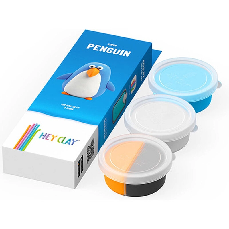 Hey Clay - soft non-toxic self-hardening modeling clay 3pcs.