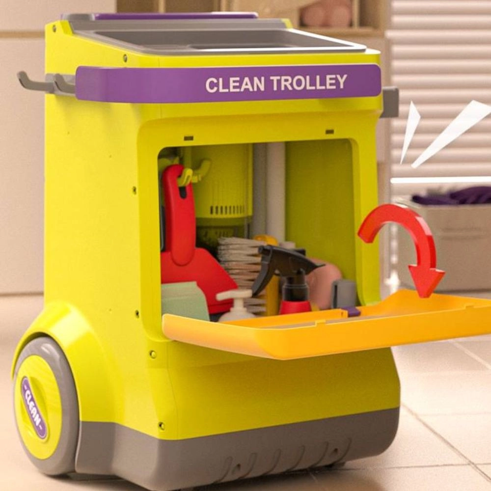 Cleaning Cart Kit - Suitable for 3 years and above 26 Pcs