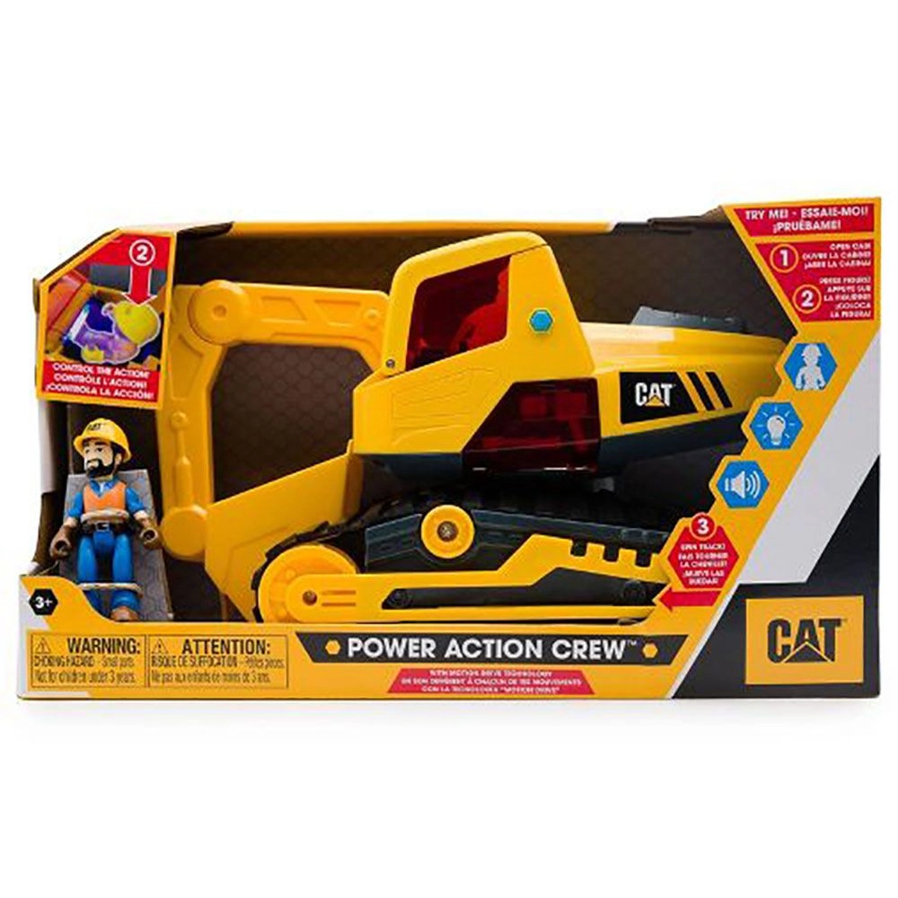 Power Action Crew Excavator - Light & Sound Yellow