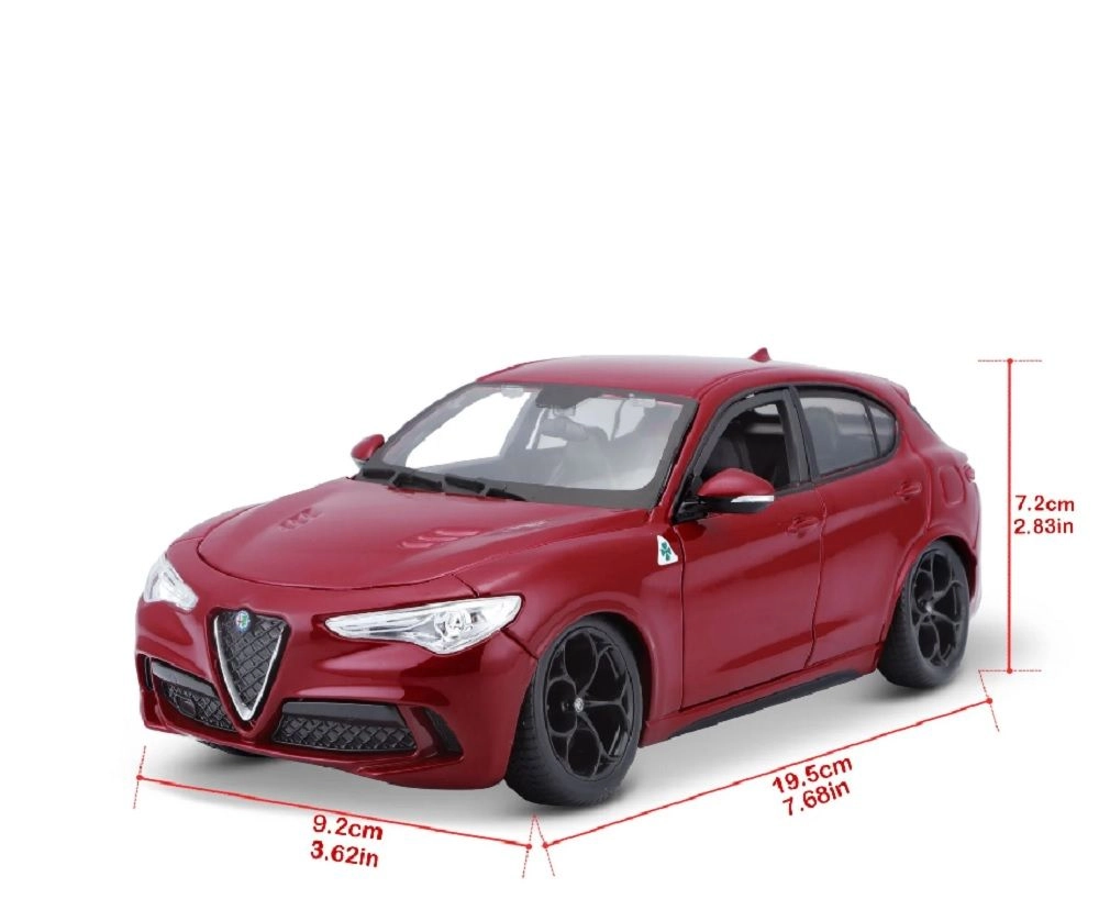 Alfa Romeo Stelvio - metal with plastic parts - 1:24