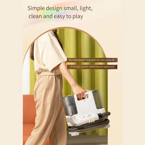 Carpet Spot Cleaner Machine - water spray + brush + vacuum + dry 400W