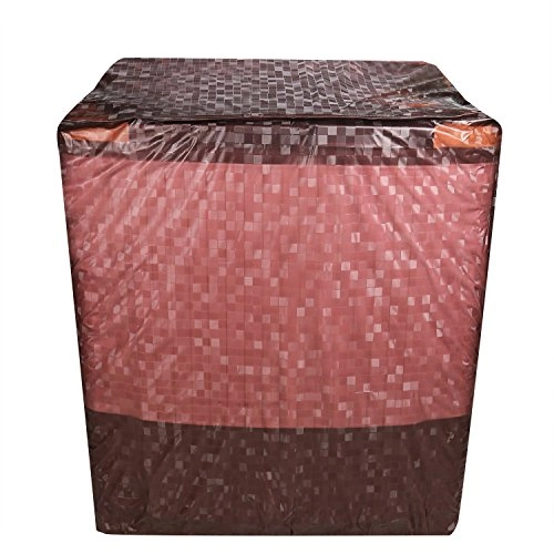 Semi Automatic Square Design Washing Machine Covers - Brown Polyvinyl Chloride (PVC)