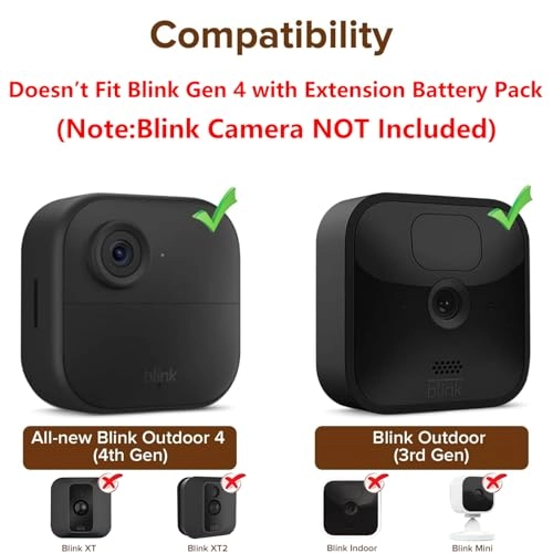 Mount for Blink Outdoor Camera - Weatherproof Protective Housing Pack