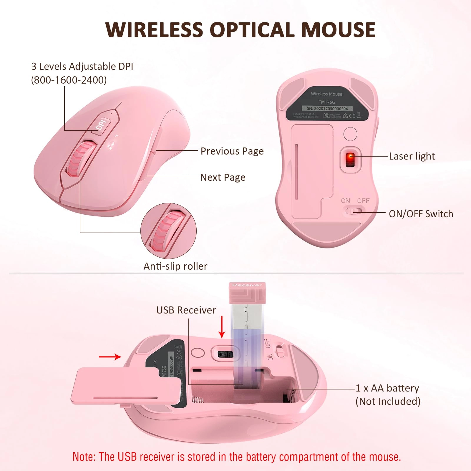 Keyboard and Mouse Combo - QWERTY Wireless