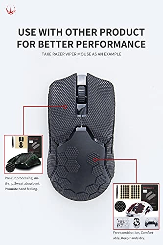 Grip Upgrade 2.0 Plus Mouse Anti Slip Grip Tape - Pre-Cut for Logitech MX Master 3 Black