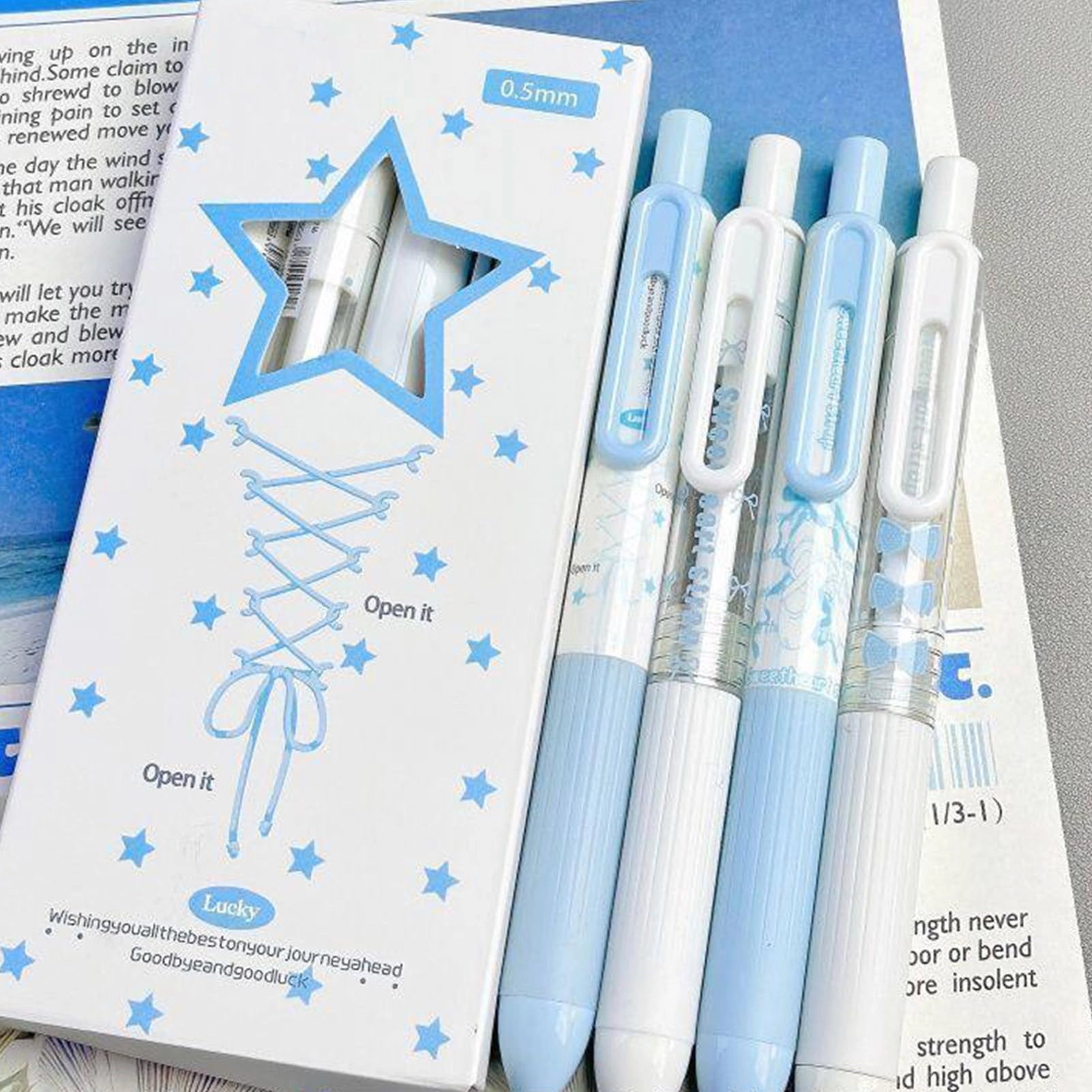 Gel Pen - 4Pcs 0.5mm
