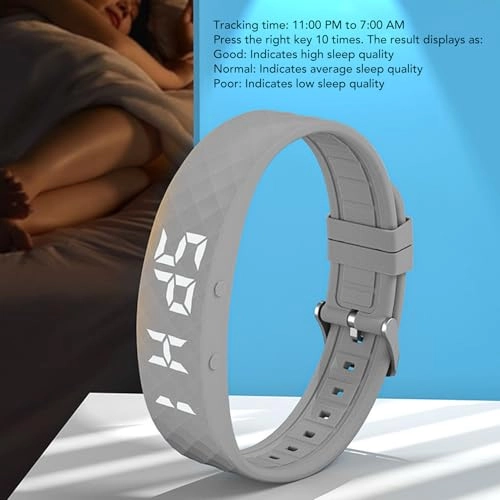 Vibrating Alarm Reminder Watch - LED Activity Tracker Sleep Analysis