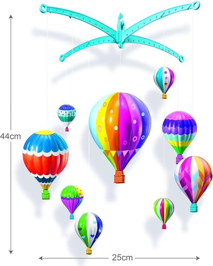Hot Air Balloons Mobile Craft Kit - 5+ years 9 pieces