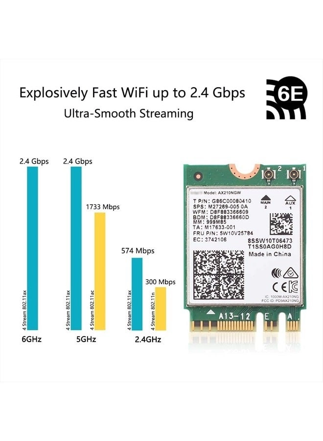 AX210NGW - Tri-Band M.2 2230 Wi-Fi 6E
