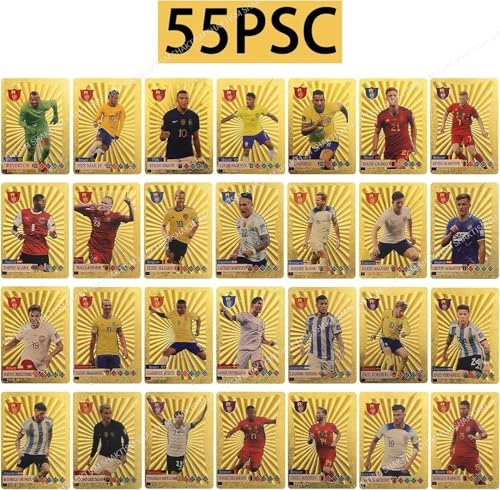 World Cup 2024 Football Star Cards - 55pcs