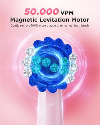 Y05U - 8 Toothbrush Heads 90 Days Battery Life 5 Brushing Modes