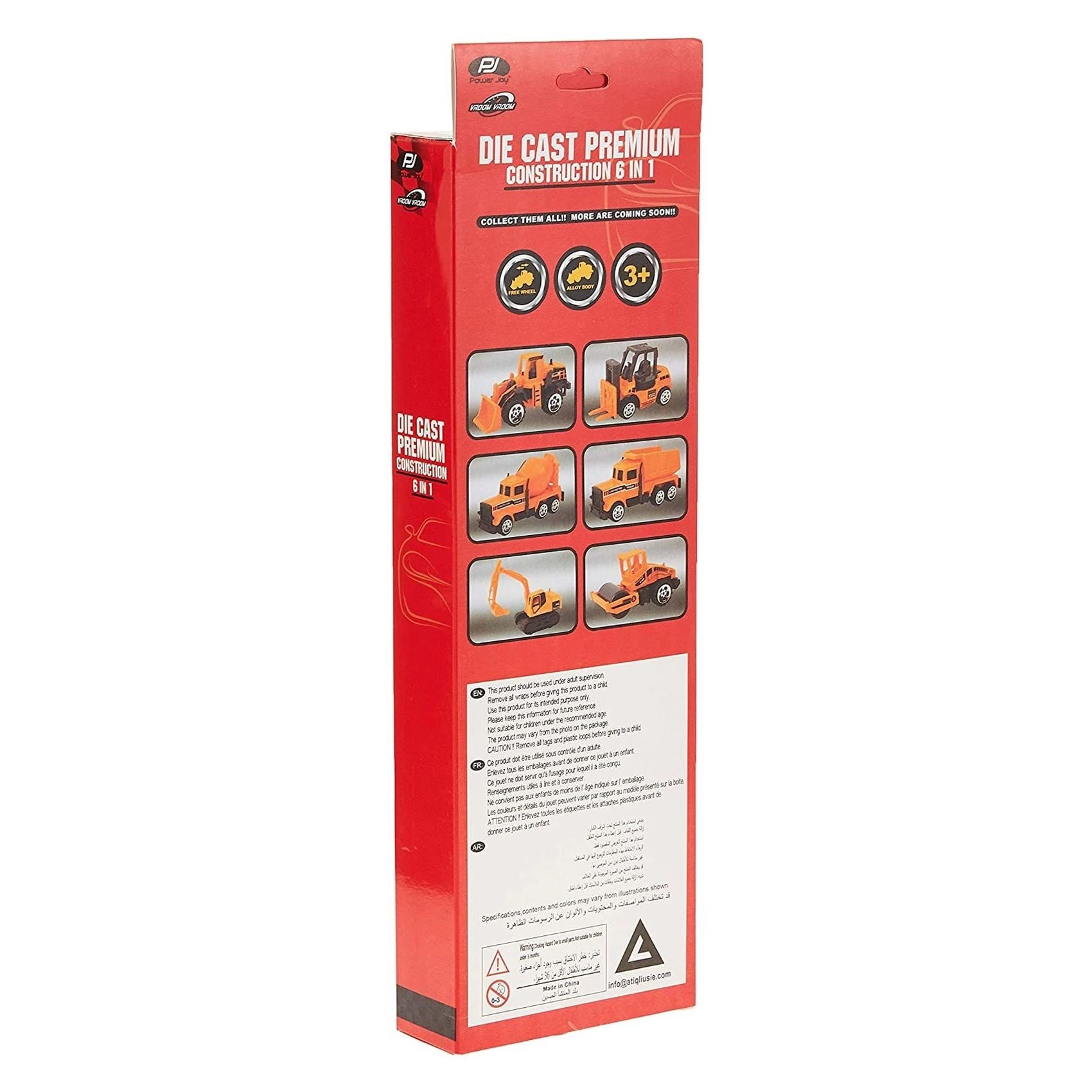 Vroom Trucky - 1pcs Assorted + Die Cast Cars - 6pcs