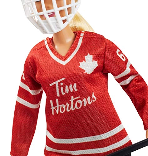 Barbie Tim Hortons Doll - 12-inch Curvy Hockey Uniform Ages 6+