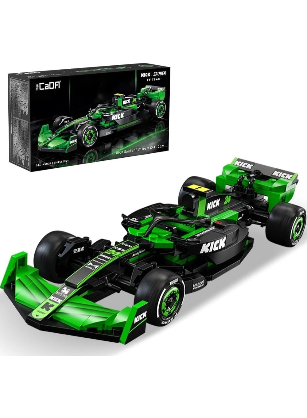 CaDA Kick Sauber F1 C44 Racing Car - 314 pcs