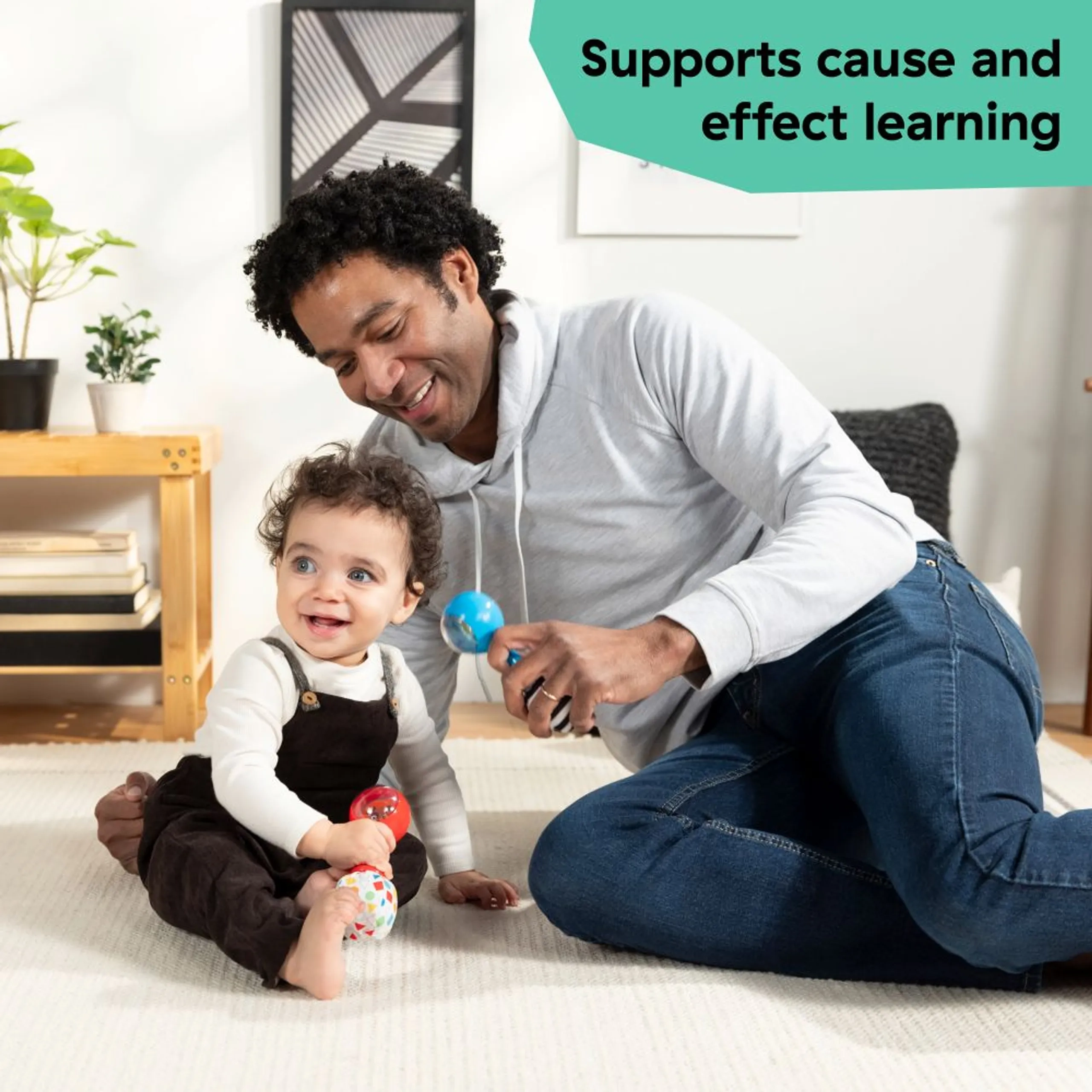 Shake & Groove Toy Maracas - 3 Months