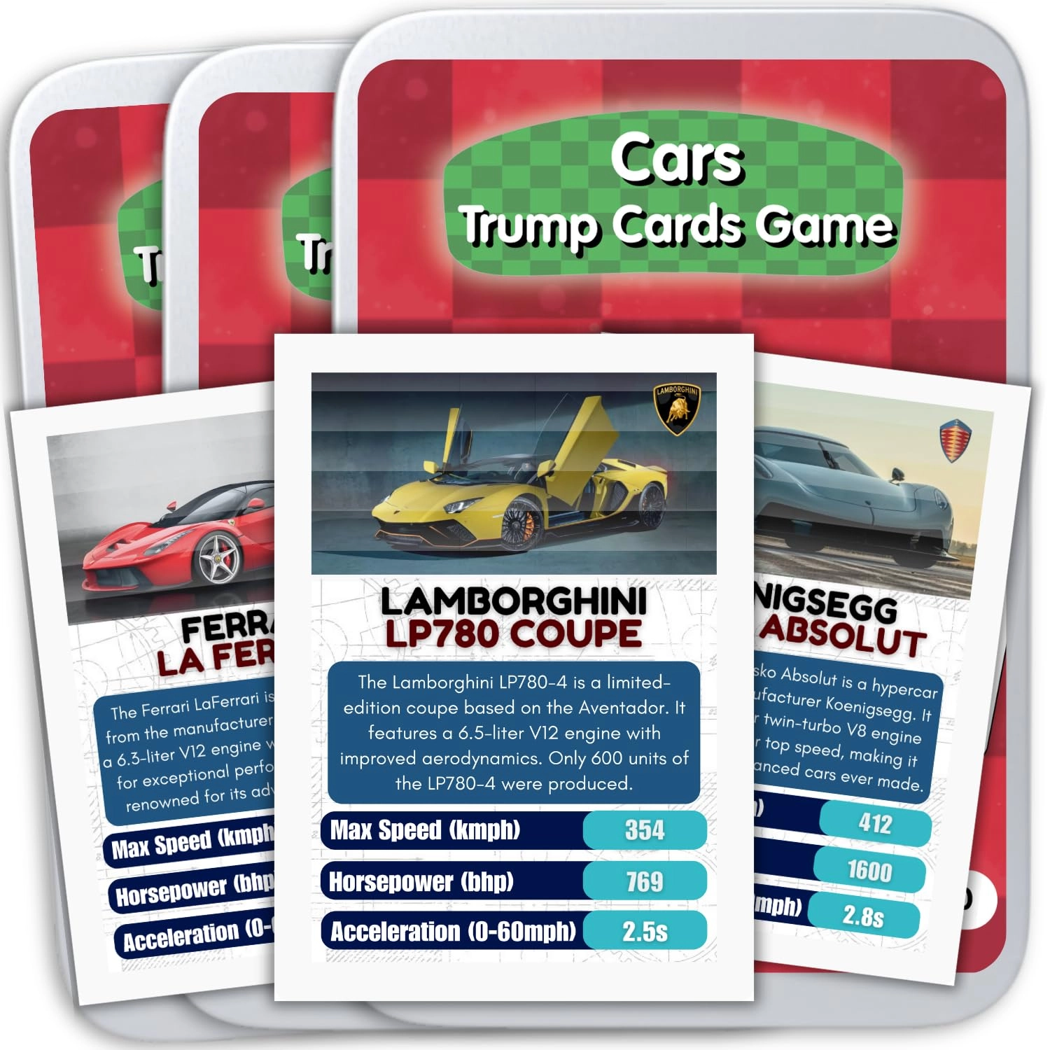 COCOMOCO KIDS Cars Trump Card - 6-12 3 pieces