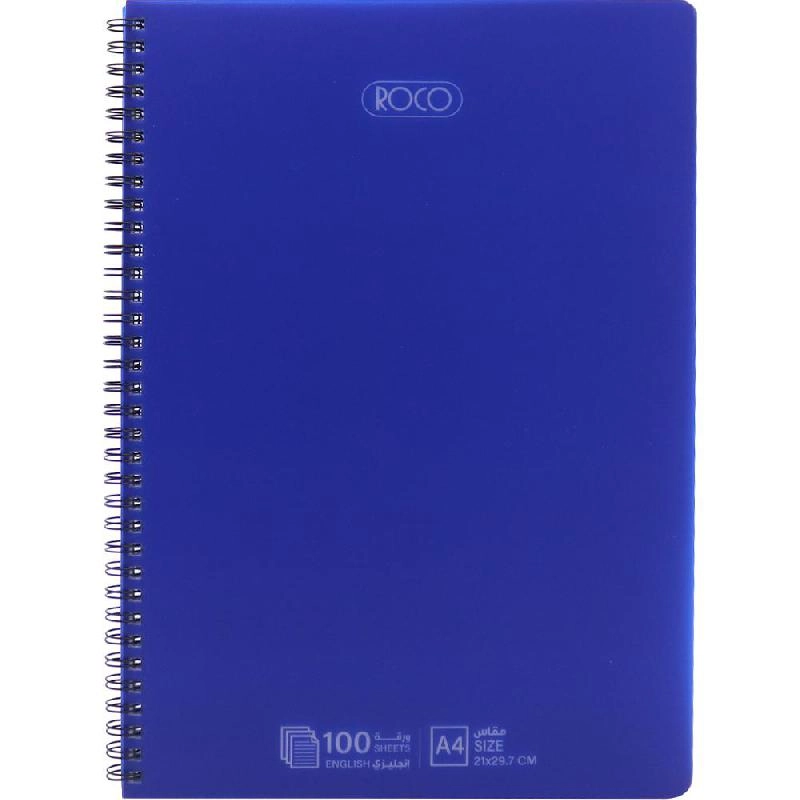 Notebook 19 X 26 cm Spiral - Grid 100 Sheets