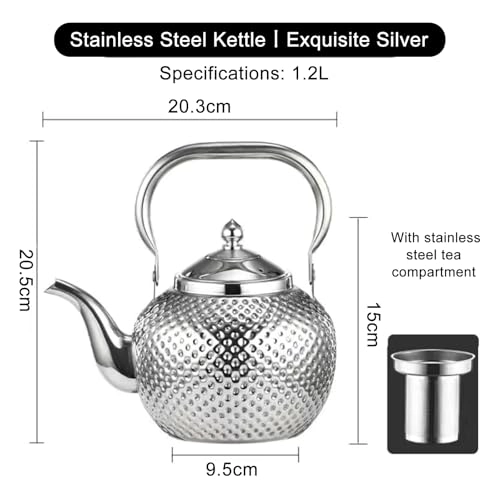 Tea Kettle - Stainless Steel 1.2L