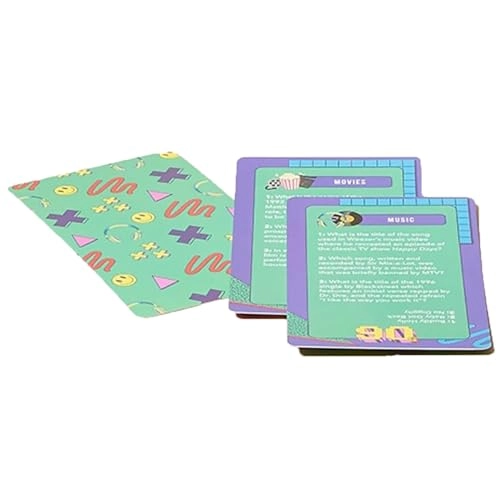 90s Trivia Card Game - English Adult