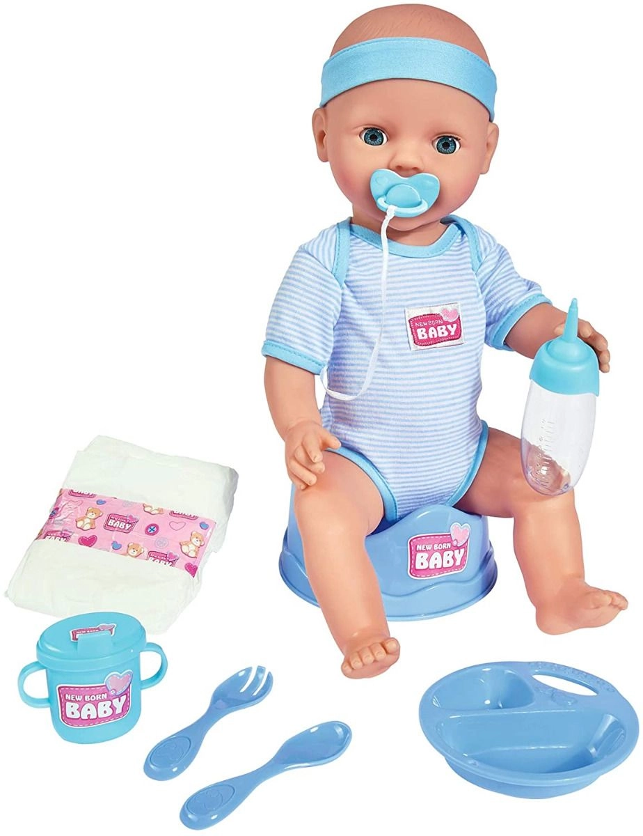 Simba New Born Baby Doll - 43cm Light Blue Ages 3+