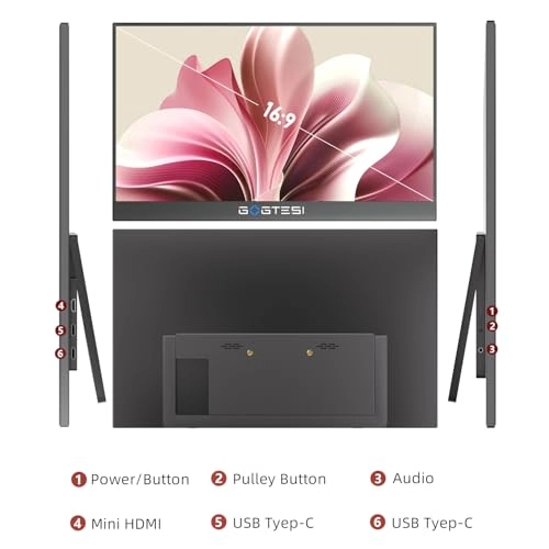 Wireless Portable Monitor - 15.6-wireless 15.6 Inches 1920x1080