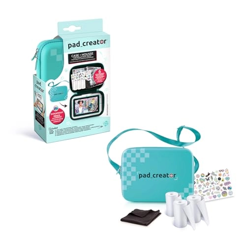 Case with 3 Paper Rolls and Sticker Sheet for Pad Creator Instant Print Tablet